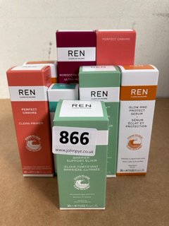 QTY OF REN SKINCARE PRODUCTS TO INCLUDE NON DRYING SPOT TREATMENT AND PERFECT CANVAS CLEAN PRIMER: LOCATION - C8