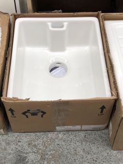 (COLLECTION ONLY) 460 X 380 X 205MM TRADITIONAL CERAMIC BELFAST SINK - RRP £285: LOCATION - C3
