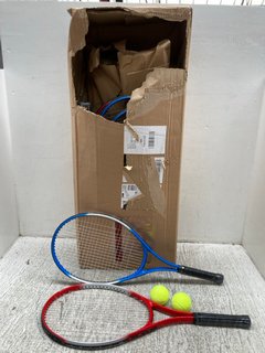 3 X SETS OF TENNIS EQUIPMENT TO INCLUDE RACKET/NETS/BALLS: LOCATION - F3