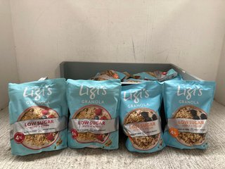 QTY OF LIZ'S GRANOLA 450G BAGS IN VARIOUS FLAVOURS TO INCLUDE MAPLE & PECAN - BBE 30/01/2025: LOCATION - WH7