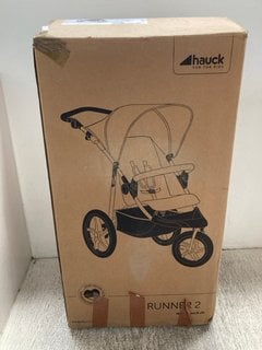 HAUCK RUNNER 2 BABY PUSHCHAIR IN BLACK - RRP £149.99: LOCATION - WH8