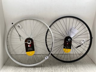 2 X KX CYCLING INNER WHEELS IN BLACK & SILVER: LOCATION - WH1
