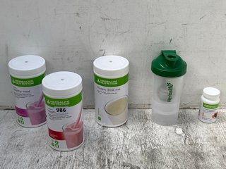 QTY OF ASSORTED HERBALIFE NUTRITION ITEMS TO INCLUDE HERBALIFE NUTRITION MEAL REPLACEMENT DRINK POWDER IN SUMMER BERRIES - EPX 28/11/2025: LOCATION - F7