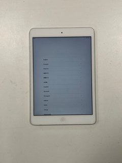 APPLE IPAD MINI (2ND GENERATION) 16 GB TABLET WITH WIFI IN SILVER: MODEL NO A1489 (UNIT ONLY) [JPTM117100]