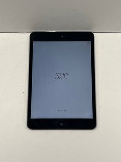 APPLE IPAD MINI 16 GB TABLET WITH WIFI IN SPACE GREY: MODEL NO A1432 (UNIT ONLY) [JPTM117047]