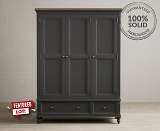 FRANCIS/PHILIPPE CHARCOAL TRIPLE WARDROBE - RRP £1349: LOCATION - A2