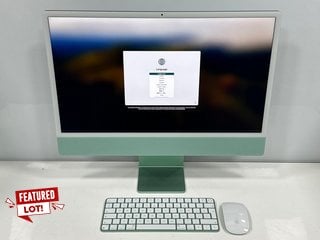 APPLE IMAC (24-INCH, M3, 2023, FOUR PORTS) 256 GB PC IN GREEN: MODEL NO A2873 (WITH BOX AND ACCESSORIES) APPLE M3 8-CORE, 8 GB RAM, 24" SCREEN, APPLE M3 10-CORE [JPTM116991] THIS PRODUCT IS FULLY FUN