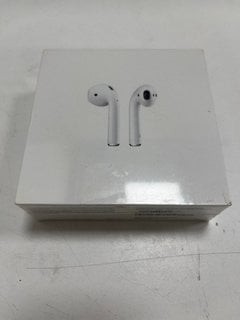 APPLE AIRPODS EARPHONES IN WHITE: MODEL NO A2032 A2031 A1602 (WITH BOX & ALL ACCESSORIES) [JPTM116339] (SEALED UNIT) THIS PRODUCT IS FULLY FUNCTIONAL AND IS PART OF OUR PREMIUM TECH AND ELECTRONICS R