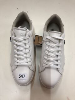 JACK & JONES JFWBALE PU SNEAKER UK SIZE:8