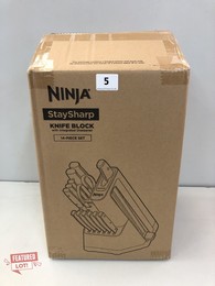 NINJA STAYSHARP KNIFE BLOCK 14 PIECE SET RRP: £249.99 (18+ ID REQUIRED)