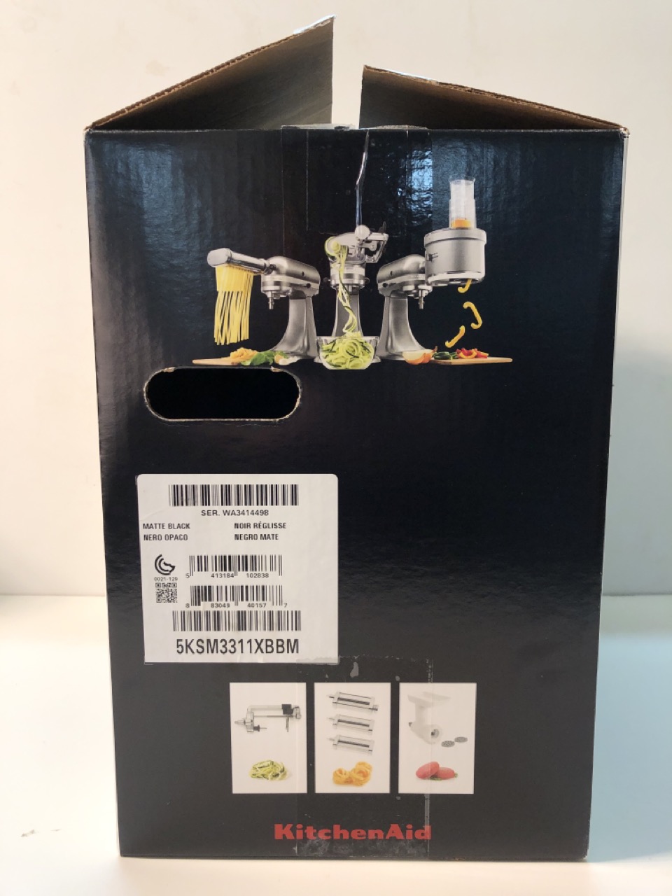 John Pye Auctions KITCHENAID ARTISAN MIXER 125 MATTE BLACK RRP£374.95