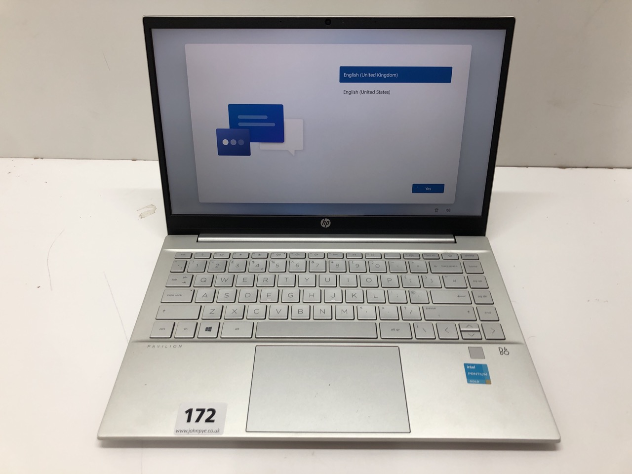 John Pye Auctions HP PAVILLION LAPTOP MODEL 14DV0603NA INTEL PENTIUM