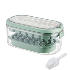 33 X ICE CUBE TRAY WITH LID AND BIN, FOOD MATERIAL BALL ICE CUBE MOULDS, QUICK ICE REMOVAL ICE CUBE TRAY WITH LID FOR COOLING COCKTAILS, WHISKEY, TEA AND COFFEE - TOTAL RRP £412: LOCATION - B RACK