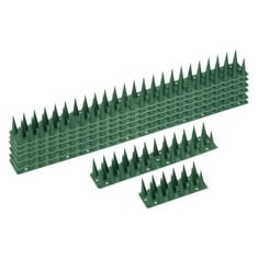 QUANTITY  OF ASSORTED ITEMS TO INCLUDE SOURCINGMAP BIRD SPIKES 18 INCH PLASTIC DETERRENT SPIKES FOR ANTI CAT PIGEON FOR OUTDOOR KEEP BIRD AWAY , GREEN, PACK OF 6  RRP £250: LOCATION - A RACK