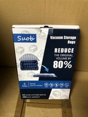 QUANTITY  OF ASSORTED ITEMS TO INCLUDE SUOB VACUUM STORAGE BAGS SMALL: LOCATION - B RACK