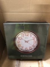 QUANTITY  OF ASSORTED ITEMS TO INCLUDE CONTIN RETRO WALL CLOCK: LOCATION - B RACK