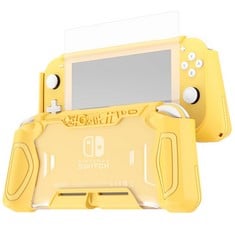 QUANTITY  OF LEYUSMART SWITCH LITE CASE, ERGONOMIC/GRIP/SHOCK-ABSORPTION AND ANTI-SCRATCH/STURDY NINTENDO SWITCH LITE PROTECTOR YELLOW - TOTAL RRP £628: LOCATION - E RACK