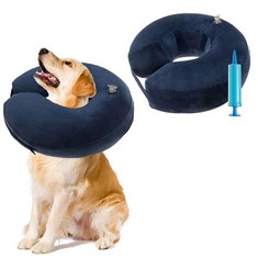 25 X SCENEREAL INFLATABLE DOG COLLAR - SOFT RECOVERY CONE ALTERNATIVE FOR AFTER SURGERY, DOUGHNUT STYLE FOR PUPPY AND CATS - TOTAL RRP £312: LOCATION - E RACK