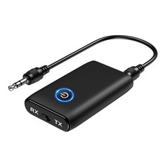 QUANTITY OF ORIA AUX BLUETOOTH ADAPTER, BLUETOOTH 5.0 TRANSMITTER RECEIVER, 2-IN-1 BLUETOOTH AUX ADAPTER, SUITABLE FOR CARS, SPEAKERS, STEREO SYSTEMS AND HEADPHONES, USB CHARGING - TOTAL RRP £691: LO