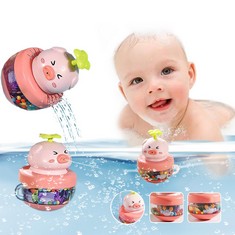 QUANTITY OF BABY BATH TOYS,TODDLER BATHTUB WATER SQUIRT BATH TOY FOR BABY KIDS SHOWER,SENSORY TRAVEL TOYS FOR GIRLS AND BOYS,TODDLERS BATH TIME FLOATING WATER TUB POOL TOYS , FROG  - TOTAL RRP £275: