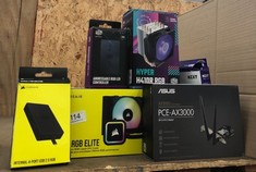 QUANTITY OF ITEMS TO INCLUDE CORSAIR H100X RGB ELITE CPU COOLER: LOCATION - A RACK