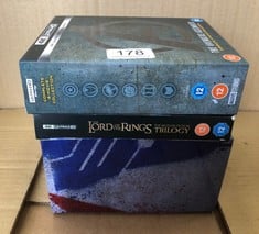 QUANTITY OF ITEMS TO INCLUDE AVENGERS 1-4 UHD COLLECTION , BLU-RAY  , 2021   - ID MAYBE REQUIRED: LOCATION - A RACK