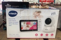 VTECH VM924 VIDEO BABY MONITOR WITH CAMERA, PAN & TILT, BABY MONITOR WITH 5" LCD SCREEN,UP TO 17 HRS BATTERY LIFE,1.33X ZOOM,NIGHT VISION,300M LONG RANGE,SOOTHING SOUNDS,2-WAY TALK,SECURED TRANSMISSI