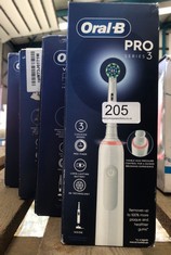 QUANTITY OF ITEMS TO INCLUDE ORAL-B PRO 3 ELECTRIC TOOTHBRUSHES FOR ADULTS, GIFTS FOR WOMEN / MEN, 1 CROSS ACTION TOOTHBRUSH HEAD, 3 MODES, ORAL B ELECTRIC TOOTHBRUSH WITH PRESSURE SENSOR, 2 PIN UK P