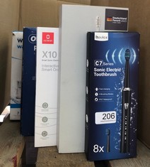 QUANTITY OF ITEMS TO INCLUDE OCLEAN X PRO ELITE, SMART MUTE SONIC ELECTRIC TOOTHBRUSH, 4 MODES WITH WHITENING, QUICK CHARGE FOR 35 DAYS, IPX7 – GREY: LOCATION - B RACK