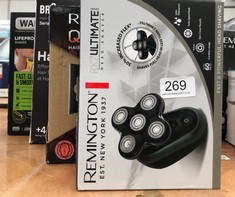 QUANTITY OF ITEMS TO INCLUDE REMINGTON RX7 ULTIMATE ELECTRIC HEAD SHAVER FOR BALD MEN, WET & DRY USE, 5 CUTTING HEADS GIVE SKIN CLOSE RESULTS , 0.2MM , WATERPROOF, POP UP TRIMMER, CORDLESS, USB CHARG