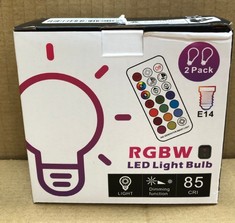 QUANTITY OF ITEMS TO INCLUDE RGBW LED LIGHT BULB: LOCATION - TABLES