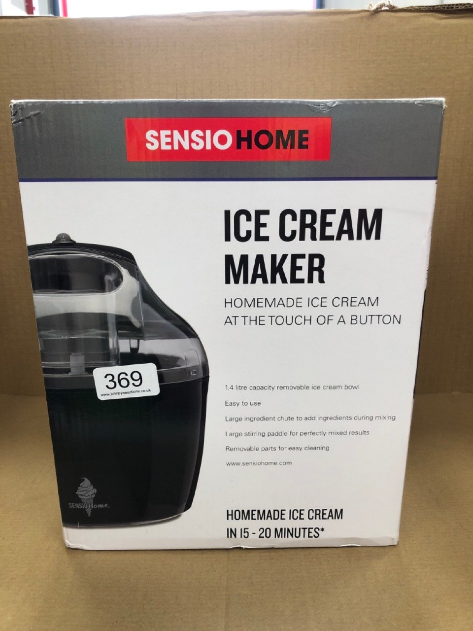 John Pye Auctions QUANTITY OF ITEMS TO INCLUDE SENSIO HOME ICE CREAM