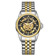 SAMUEL JOSEPH LIMITED EDITION SKELETON JUBILEE TWO TONE DESIGNER MENS WATCH SJ0019 RRP £210: LOCATION - A RACK