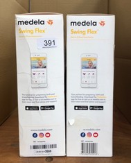 QUANTITY OF ITEMS TO INCLUDE MEDELA SWING FLEX SINGLE ELECTRIC BREAST PUMP - COMPACT DESIGN, FEATURING PERSONALFIT FLEX SHIELDS AND MEDELA 2-PHASE EXPRESSION TECHNOLOGY: LOCATION - TABLES