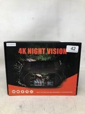 TKWSER NIGHT VISION BINOCULARS GOGGLES - 4K INFRARED VISIBLE 600M IN TOTAL DARKNESS WITH 10X DIGITAL ZOOM, RECHARGEABLE 5000MAH, W/32GB TF CARD, FOR HUNTING, FOR ADULTS.: LOCATION - A RACK