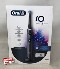 ORAL-B IO8 ELECTRIC TOOTHBRUSHES FOR ADULTS, GIFTS FOR WOMEN / MEN, APP CONNECTED HANDLE, 1 ULTIMATE CLEAN TOOTHBRUSH HEAD & MAGNETIC POUCH, 6 MODES, TEETH WHITENING, 2 PIN UK PLUG. RRP £199: LOCATIO