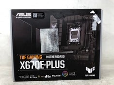ASUS TUF GAMING X670E-PLUS AMD RYZEN AM5 ATX MOTHERBOARD, 16 POWER STAGES, PCIE 5.0, DDR5 MEMORY, FOUR M.2 SLOTS, 2.5 GB ETHERNET, USB4 HEADER AND AURA SYNC.: LOCATION - A