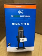 BLUE YETI X PROFESSIONAL CONDENSER USB MICROPHONE WITH HIGH-RES METERING, LED LIGHTING FOR RECORDING, STREAMING, GAMING, PODCASTING ON PC AND MAC, WITH BLUE VO!CE EFFECTS - GREY: LOCATION - E