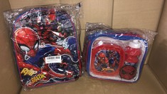 QUANTITY OF ITEMS TO INCLUDE KIDS SPIDERMAN BAG: LOCATION - E