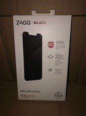QUANTITY OF ITEMS TO INCLUDE ZAGG INVISIBLESHIELD GLASS ELITE PRIVACY SCREEN PROTECTOR FOR IPHONE 13 PRO MAX, ANTI-GLARE, IMPACT PROTECTION, SMUDGE FREE, SCRATCH RESISTANT, EASY APPLICATION: LOCATION