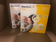 2 X MEDELA SWING FLEX SINGLE ELECTRIC BREAST PUMP - COMPACT DESIGN, FEATURING PERSONALFIT FLEX SHIELDS AND MEDELA 2-PHASE EXPRESSION TECHNOLOGY: LOCATION - F