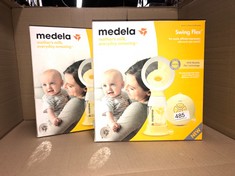 2 X MEDELA SWING FLEX SINGLE ELECTRIC BREAST PUMP - COMPACT DESIGN, FEATURING PERSONALFIT FLEX SHIELDS AND MEDELA 2-PHASE EXPRESSION TECHNOLOGY: LOCATION - F