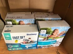 QUANTITY OF FAST SETTING PADDLING POOLS : LOCATION - TABLES (COLLECTION OR OPTIONAL DELIVERY AVAILABLE)
