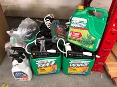 QUANTITY OF GARDEN ITEMS TO INCLUDE ROUNDUP WEED KILLER 5L  - COLLECTION ONLY - LOCATION BACK RACK