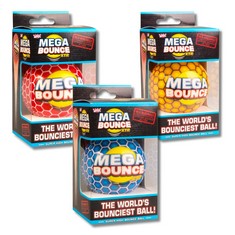 QUANTITY OF ASSORTED ITEMS TO INCLUDE MEGA BOUNCE XTR | THE WORLD'S BOUNCIEST HIGH BOUNCE BALL | 85% BOUNCE RATE (RANDOM - BLUE/RED/YELLOW): LOCATION - B RACK