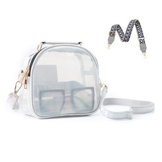 QUANTITY OF ASSORTED ITEMS TO INCLUDE ONEGENUG CLEAR BAG STADIUM APPROVED WITH 2 SHOULDER STRAPS CLEAR PURSE FOR WOMEN&MEN, CROSSBODY TRANSPARENT BAG FOR CONCERTS SPORTS EVENTS FESTIVALS: LOCATION -