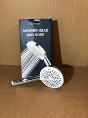 QUANTITY OF ASSORTED ITEMS TO INCLUDE DOTHNIX SHOWER HEAD AND HOSE 2M - HIGH PRESSURE SHOWER HEAD WITH 5 MODES UNIVERSAL POWER SHOWER HEAD FOR LOW PRESSURE RRP £320: LOCATION - C