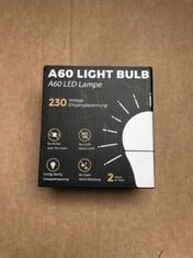 QUANTITY OF ASSORTED ITEMS TO INCLUDE  A 60 LIGHT BULB A60 LED LAMPE RRP £350 : LOCATION - A