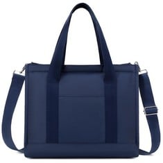 26 X MEEGIRL LIGHTWEIGHT WOMEN'S NYLON TOTE BAGS WATERPROOF HANDBAGS CASUAL SHOULDER BAGS FOR EVERYDAY HOLIDAY TRAVEL WORK WITH TWO STRAPS (L-BLUE) - TOTAL RRP £216: LOCATION - D