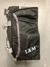QUANTITY OF ASSORTED ITEMS TO INCLUDE L&M BLACK SPORTS BAG RRP £303: LOCATION - F